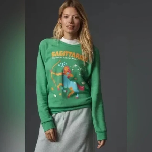 Midnight Rider Tops - Anthropologie | Midnight Rider The Carolita Zodiac Sweatshirt Size XS